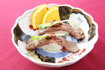 wagyu beef sushi