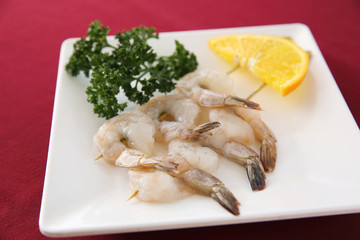 Raw shrimp