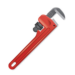 Pipe Wrench - Vector Illustration