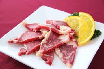 Raw beef