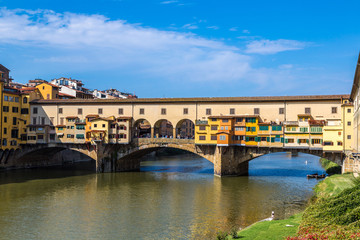 Fototapeta na wymiar The Ponte Vecchio in Florence