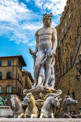 The Fountain of Neptune in Florence