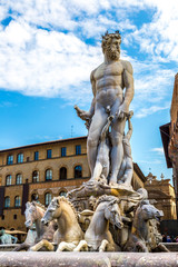 The Fountain of Neptune in Florence