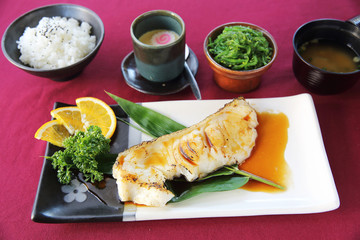 Grill Black cod japanese style
