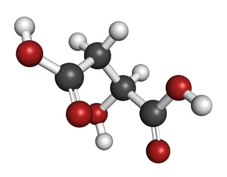Octacosanol plant wax component molecule.