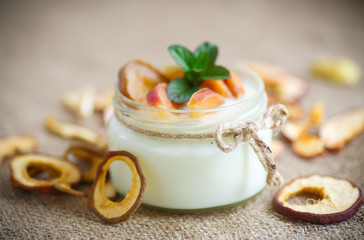 home sweet yogurt with dried fruit