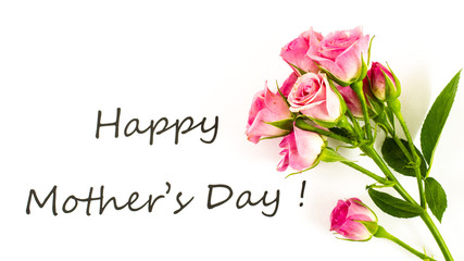 Fototapeta na wymiar Happy mother's day with flower