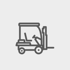 Golf cart thin line icon