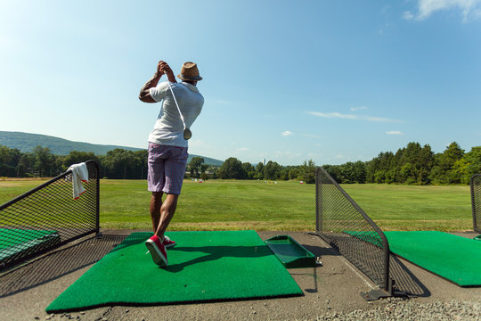 Driving Range Golf Swing