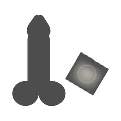 Penis&condom icon