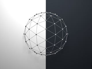 Abstract Sphere Structure Background