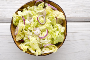 Lettuce. Vegetarian food, light snacks.