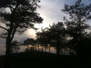 Fototapeta na wymiar sunrise on the coast