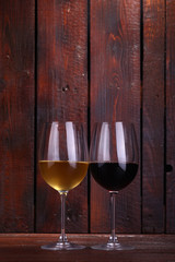 Wine on wood
