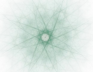 Colorful fractal rings, digital artwork