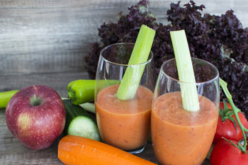 Blended vegetable and fruits