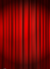 Naklejka premium red curtain backround vector illustration