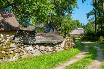 Old village. Saaremaa Island, Estonia