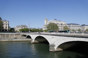 Naklejka premium Pont au Change sur la Seine à Paris
