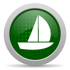 yacht icon sail sign