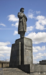 Monument to Lenin in Krasnoyarsk. Russia