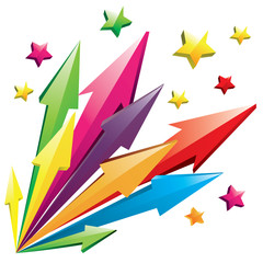Colorful 3D Arrows