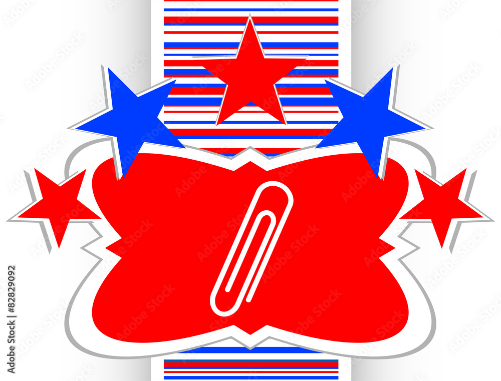 Aufkleber clip sign on web icon button vector