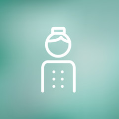 Bellboy thin line icon