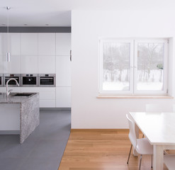 Kitchen and dining hall