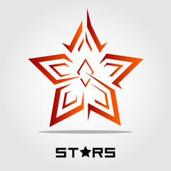 Obraz premium star shape vector illustration