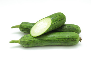 fresh nagled Loofah or angled gourd