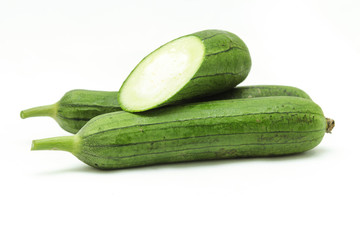 fresh nagled Loofah or angled gourd
