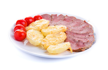 Roastbeef with potatoes