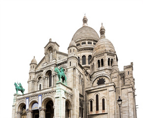 Fototapeta na wymiar Sacre Coeur Basilica close-up, Paris, France