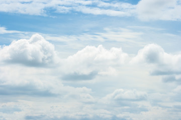 Beautiful white cloud on blue sky.