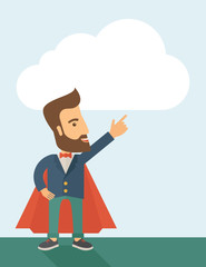 Superhero Businessman