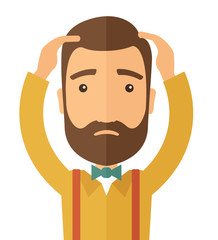 Businessman with a problem