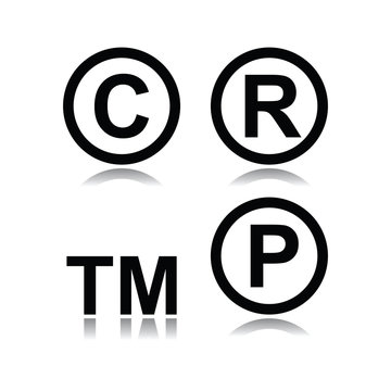 Set of infringement symbols 