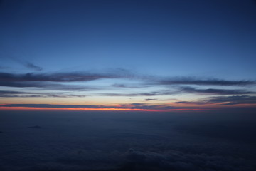 Sunrise from the summit of Mount Fuji