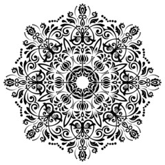 Damask Vector Orient Pattern