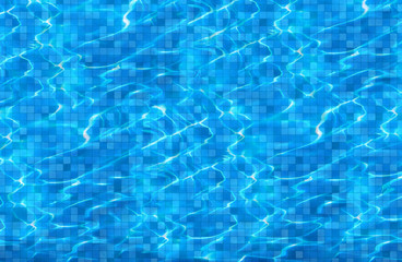 beautiful clear pool water reflecting in the sun background