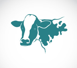 Vector image of an cow on white background