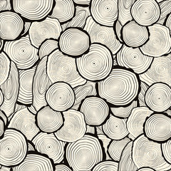 Tree rings saw cut tree trunk background - 82836463