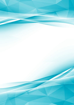 Modern crystal abstract border folder design