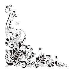 floraler Hintergrund mit Ornamenten