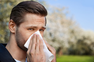 Allergie, Mann, Frühling