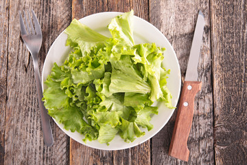 lettuce on plate