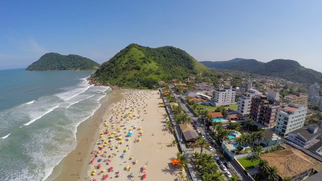 Aerial view of the Rio de Janeiro Coastline, Brazil