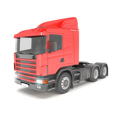 cargo truck - red - shot 36