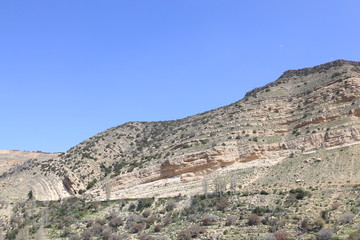 Fototapeta na wymiar Mountains of the Dana Nature Reserve, Jordan